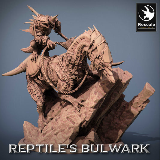 Lizardfolk Rider - Guerrier Lézard sur Mont Dinosaure (C4)