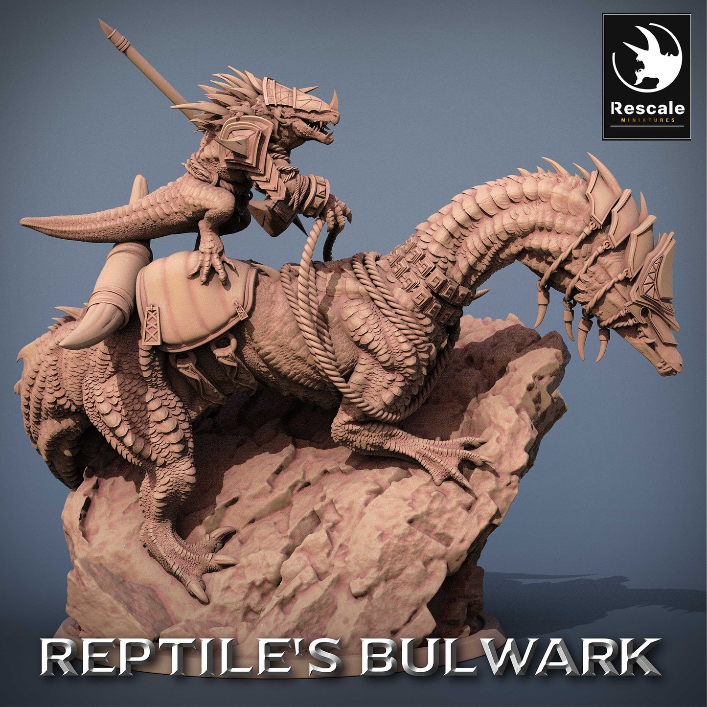 Lizardfolk Rider - Guerrier Lézard sur Mont Dinosaure (C4)