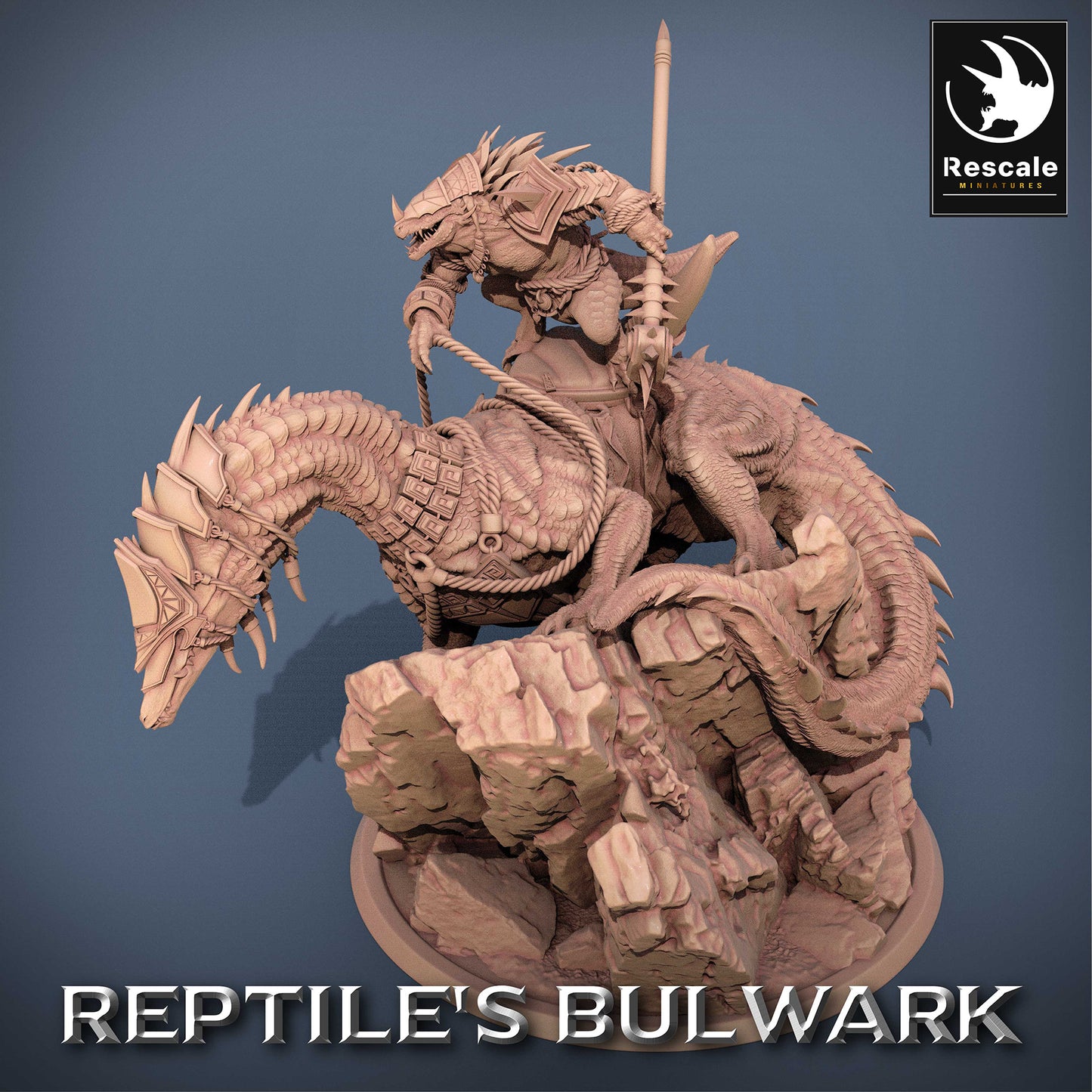 Lizardfolk Rider - Guerrier Lézard sur Mont Dinosaure (C4)