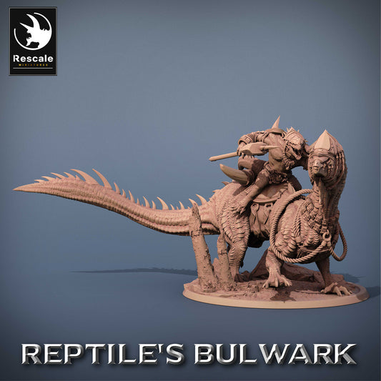 Lizardfolk Rider - Guerrier Lézard sur Mont Dinosaure (C7)