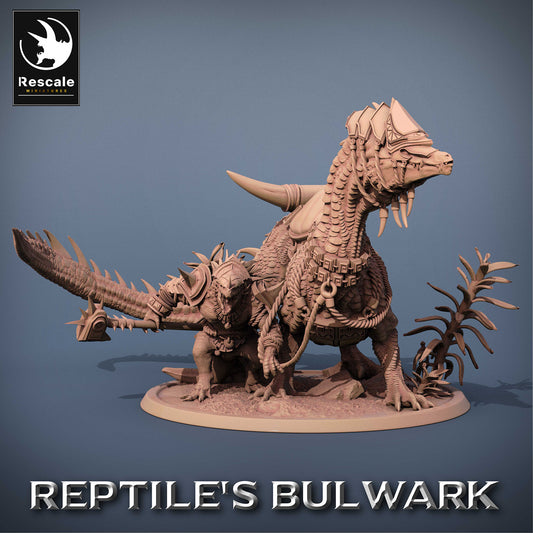 Lizardfolk Rider - Guerrier Lézard sur Mont Dinosaure (C3)