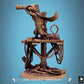 Photo du produit Tabletop 28mm Lord of the Print (LotP) 1 : Figurine Tabletop : Pirate-Rat (Marin-Rat), flibustier/swashbuckler avec chope et bouclier rond sur une base de planches de navire/port (25_07_Q17)