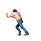 Photo produit de modélisme pour diorama 2 : figurine debout : homme penché vers l’avant en posture de poussée (réf. n° 527)
