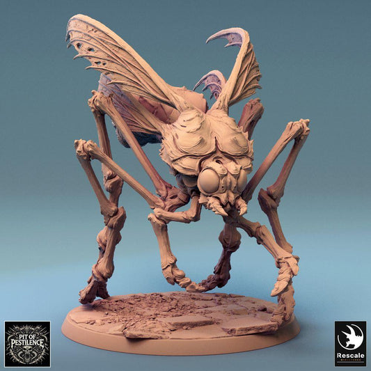 Photo de produit Tabletop 28mm Lord of the Print (LotP) 0 : Miniature Tabletop : Mouche démoniaque de la peste - énorme bête insectoïde, monstre de nuée/boss pour Dungeon & Skirmish (24_08_E2)