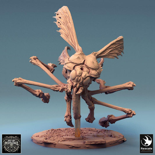 Photo de produit Tabletop 28mm Lord of the Print (LotP) 0 : Miniature Tabletop : Mouche de la peste / Démon de la peste - bête volante insectoïde, monstre de Wargaming volant, adversaire de nuée et de boss (24_08_E6)