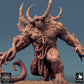 Photo de produit Tabletop 28mm Lord of the Print (LotP) 0 : Miniature Tabletop : Seigneur des démons, démon de la corruption, bête infernale avec bras tentaculaires, griffes et cornes, monstre boss (Colosse ulcéré) (24_08_K)