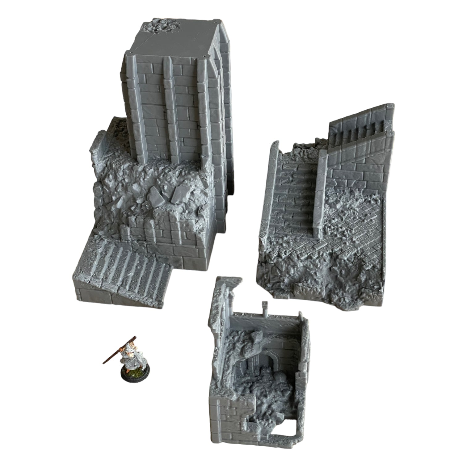 Produktfoto Tabletop 28mm The Printing Goes Ever On (TPGEO)  0: Ruine mittelalterlicher Turm - Überreste militärisches Gebäude - Zerstörter Außenposten