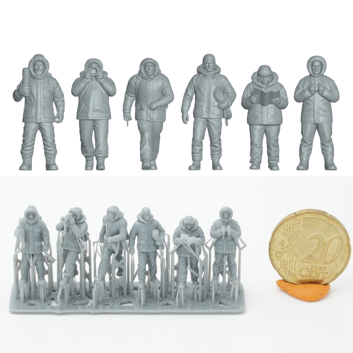 Produktfoto Figur H0, 1:72 - 0: Polar Forscher Figuren Set (6 Figuren)
