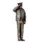 3DP Miniatures 0: Stehende Figur: Polizist mit Schlagstock, salutierend (Ref. Nr. 499)