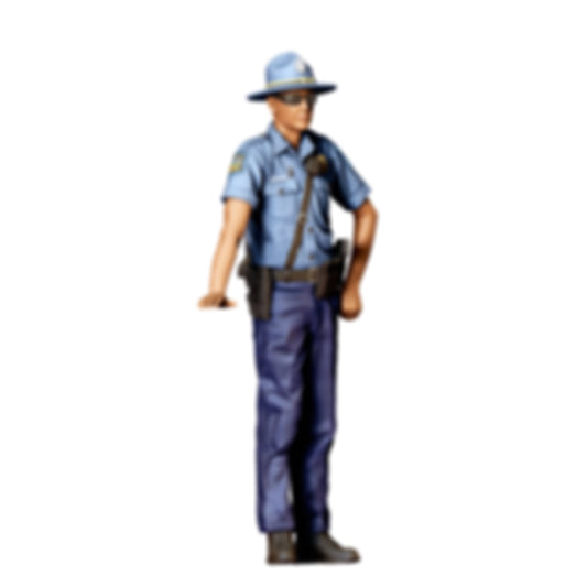 3DP Miniatures 0: Stehende Figur: Polizist mit Hut & Dienstgürtel (Ref. Nr. 502)
