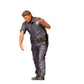 3DP Miniatures 3: Gehende Figur: Polizist in Uniform mit Dienstgürtel & erhobenem Arm (Ref. Nr. 501)