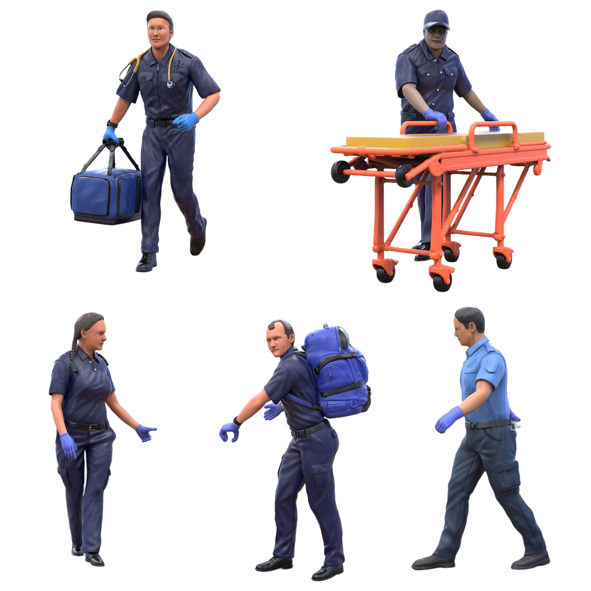 Photo du produit 0 : Médecin urgentiste et ambulancier : Ensemble de services d'urgence