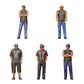 Diorama Figuren-Set: Tuning-Werkstatt und Mechaniker (Nr. S70) – STL-geprüfte Übersicht aller enthaltenen unbemalten Resinfiguren