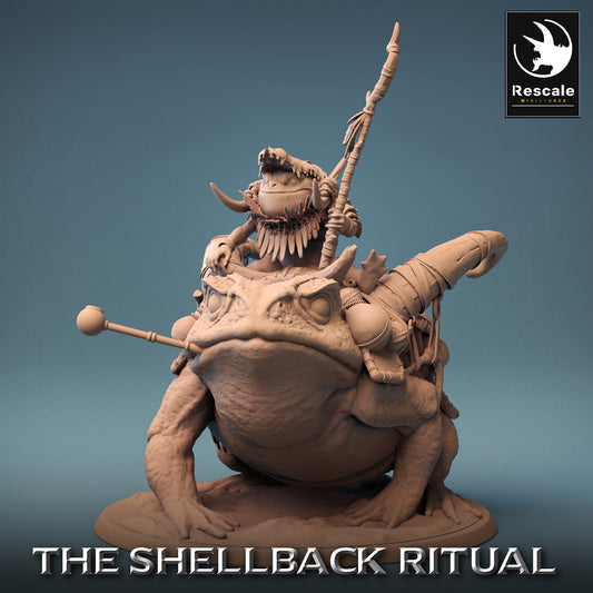 Croaker Rider - Croaker sur Toad - Fish People Warrior (D5)