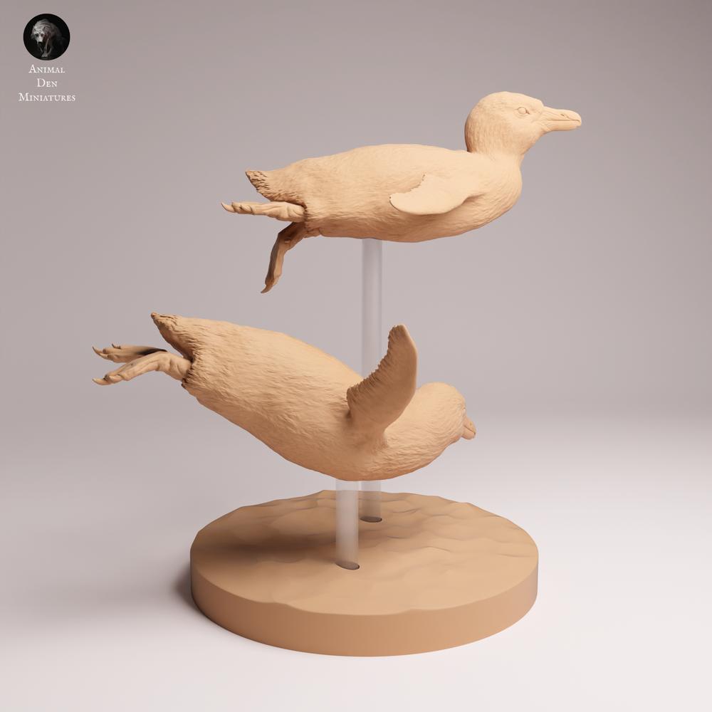 Photo de produit Tabletop 28mm Lord of the Print (LotP) 2 : Figurine animale : Manchot à lunettes - nageant (26_02_04)