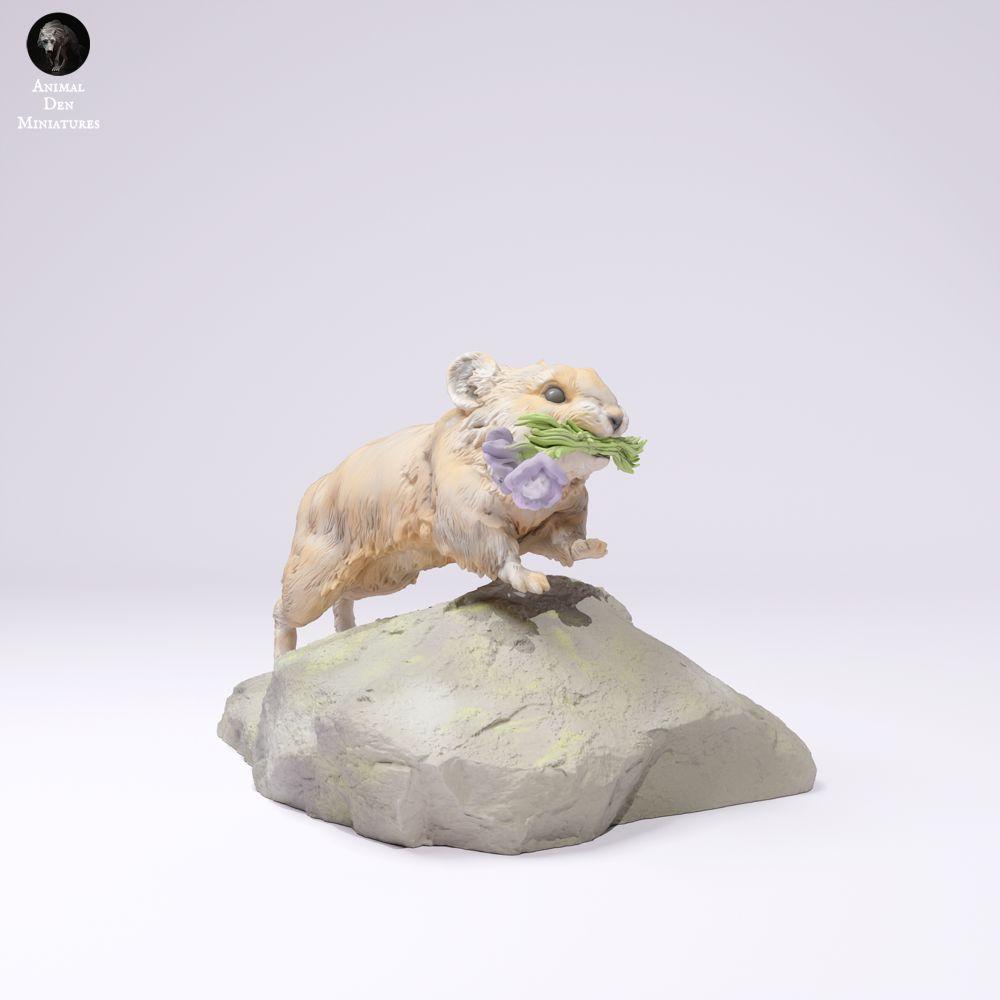 Photo produit 3 : figurine animale sauvage : pika américain - en course (25_01_07)
