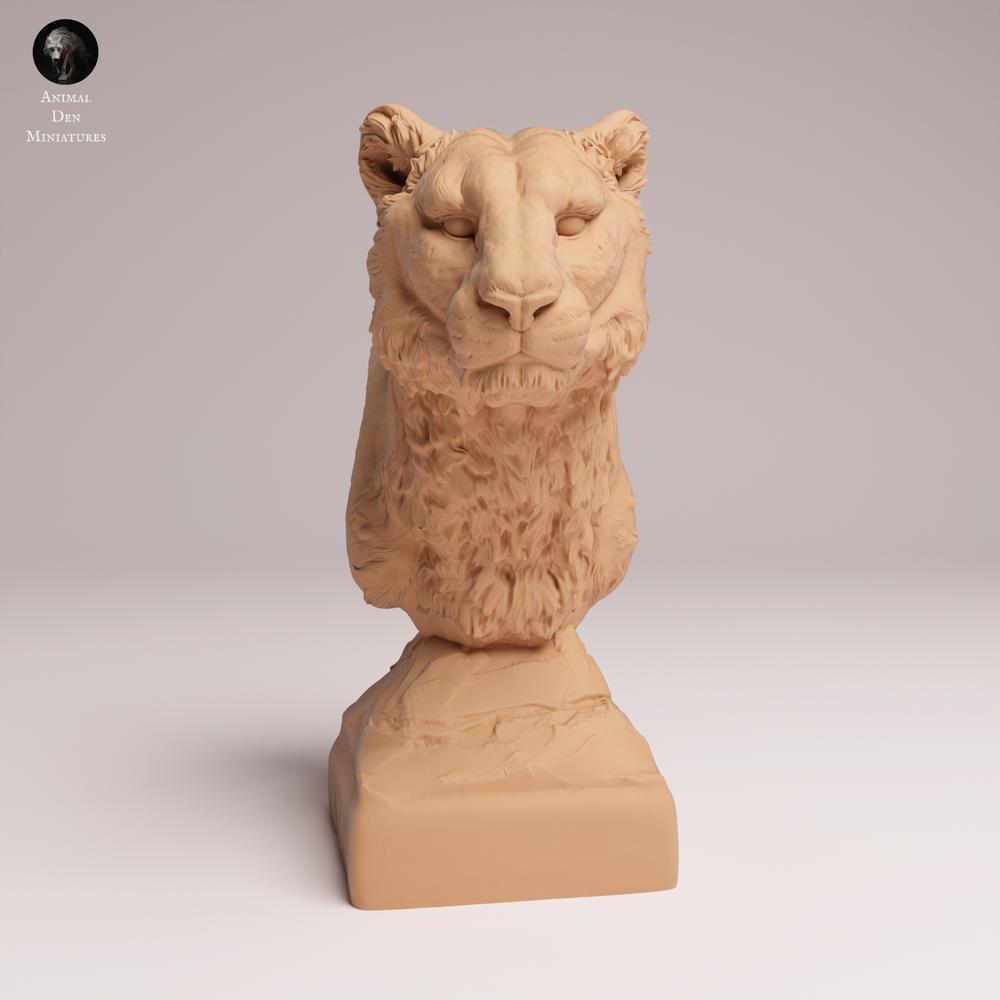 Photo produit figurine animale Animal Den Miniatures 0 : figurine d’animal sauvage : léopard de l’Amour - buste (25_07_20)