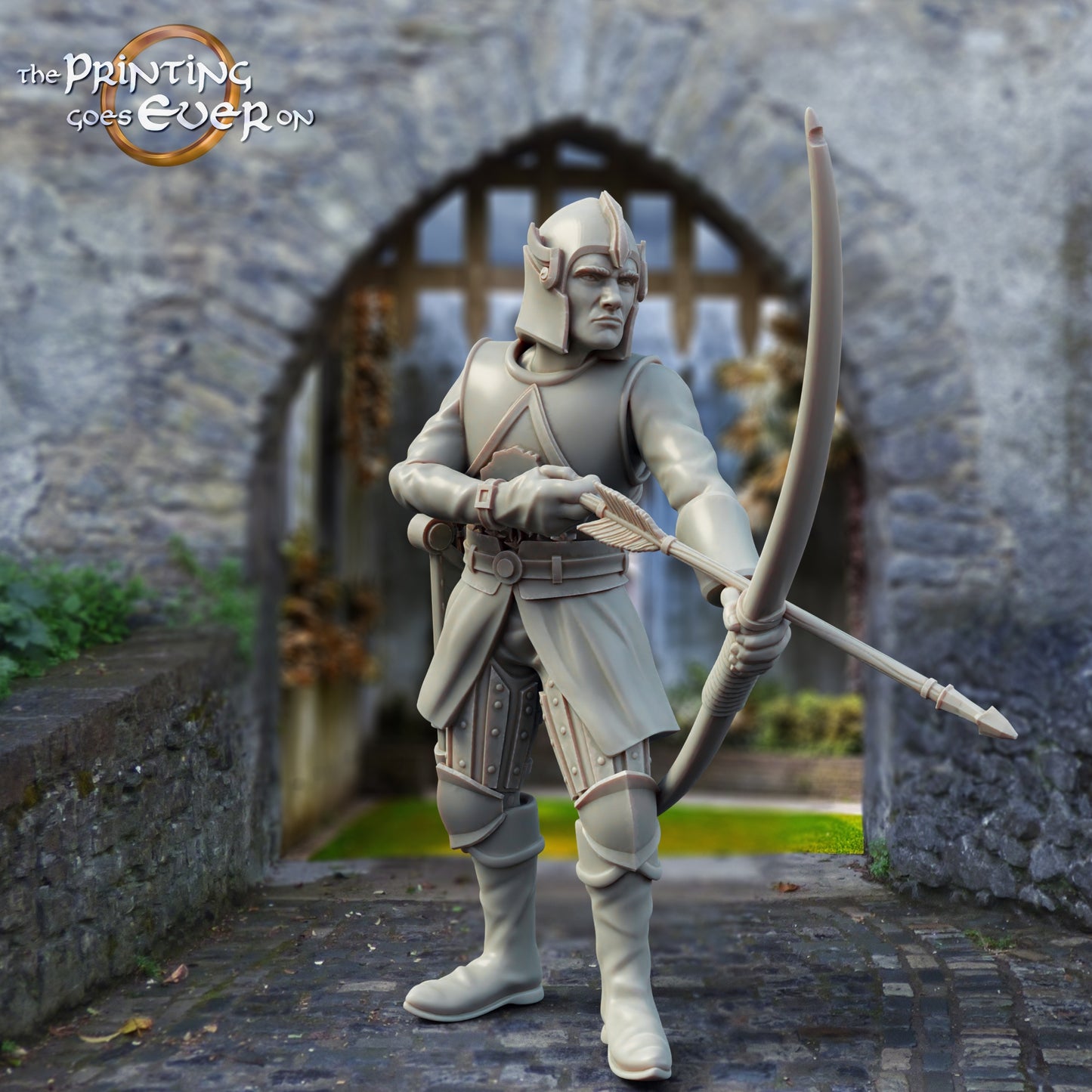 Produktfoto Tabletop 28mm The Printing Goes Ever On (TPGEO)  0: Bogenschützen von Gonthan: Mittelalterliche Ritter - Krieger der weißen Stadt