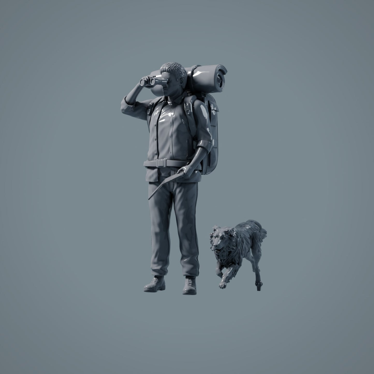 Figur d'animal de compagnie : chien courant - Border Collie (a008)