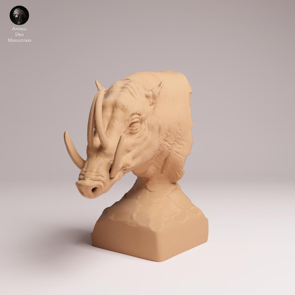 Photo de produit Tabletop 28mm Lord of the Print (LotP) 0: Figurine d'animal sauvage : Sanglier de Sulawesi - Bueste (25_12_07)