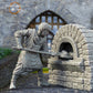 Photo du produit figurine historique médiévale échelle 75mm The Printing Goes Ever On (TPGEO) 0 : Figurines de chevaliers médiévaux villageois boulangers - modèles 75mm - ville médiévale
