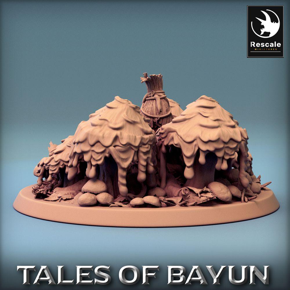 Photo de produit Tabletop 28mm Lord of the Print (LotP) 0 : Miniature Tabletop : Borovichok Hide - Chaman de la forêt dans le bosquet de champignons, Druide, Gardien du bosquet, Sorcier des champignons Diorama (24_01_A3)
