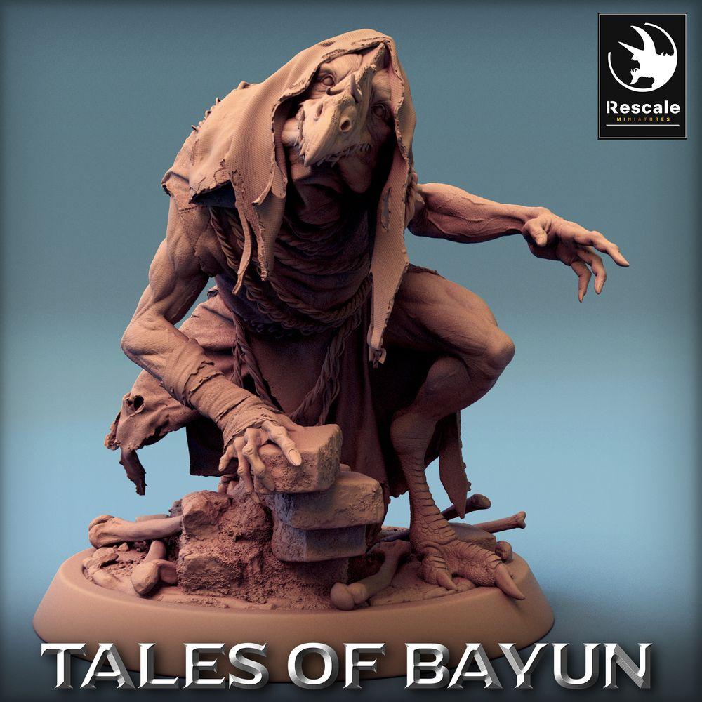 Photo de produit Tabletop 28mm Lord of the Print (LotP) 0 : Miniature Tabletop : Kikimora Chasseur de Ghoul, Cultiste des Ombres, Homme Corbeau, Boss de Donjon (24_01_E3)