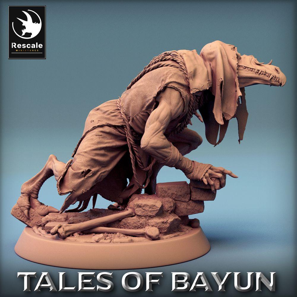 Photo de produit Tabletop 28mm Lord of the Print (LotP) 0 : Miniature Tabletop : Kikimora Chasseur de Ghouls, Cultiste des Ombres, Homme Corbeau, Boss de Donjon (24_01_E3)