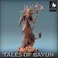 Photo de produit Tabletop 28mm Lord of the Print (LotP) 0 : Miniature Tabletop : Lechy / Leshy, druide esprit de la forêt, gardien du bosquet, seigneur des dryades avec bâton et hibou (24_01_P)