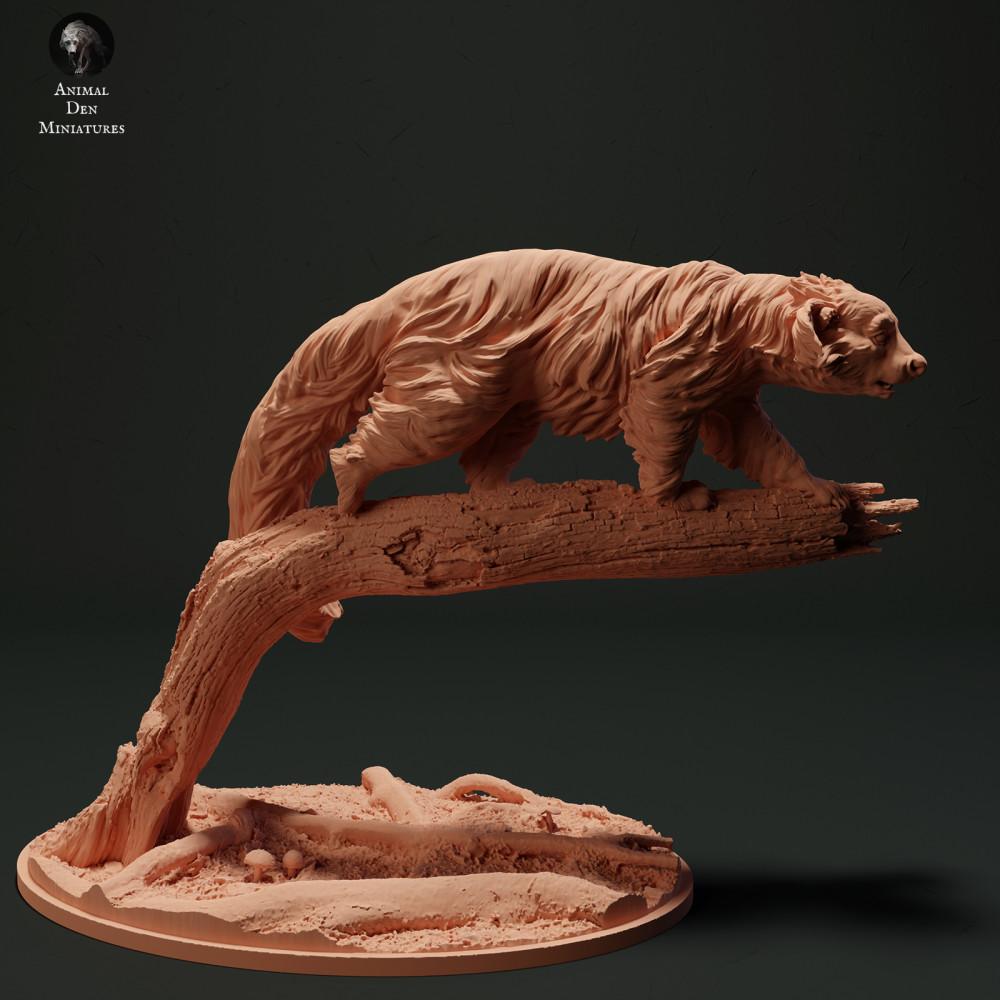 Photo de produit figurine animale Animal Den Miniatures 0 : animal sauvage figurine animale : binturong - ours-chat (23_05_10)