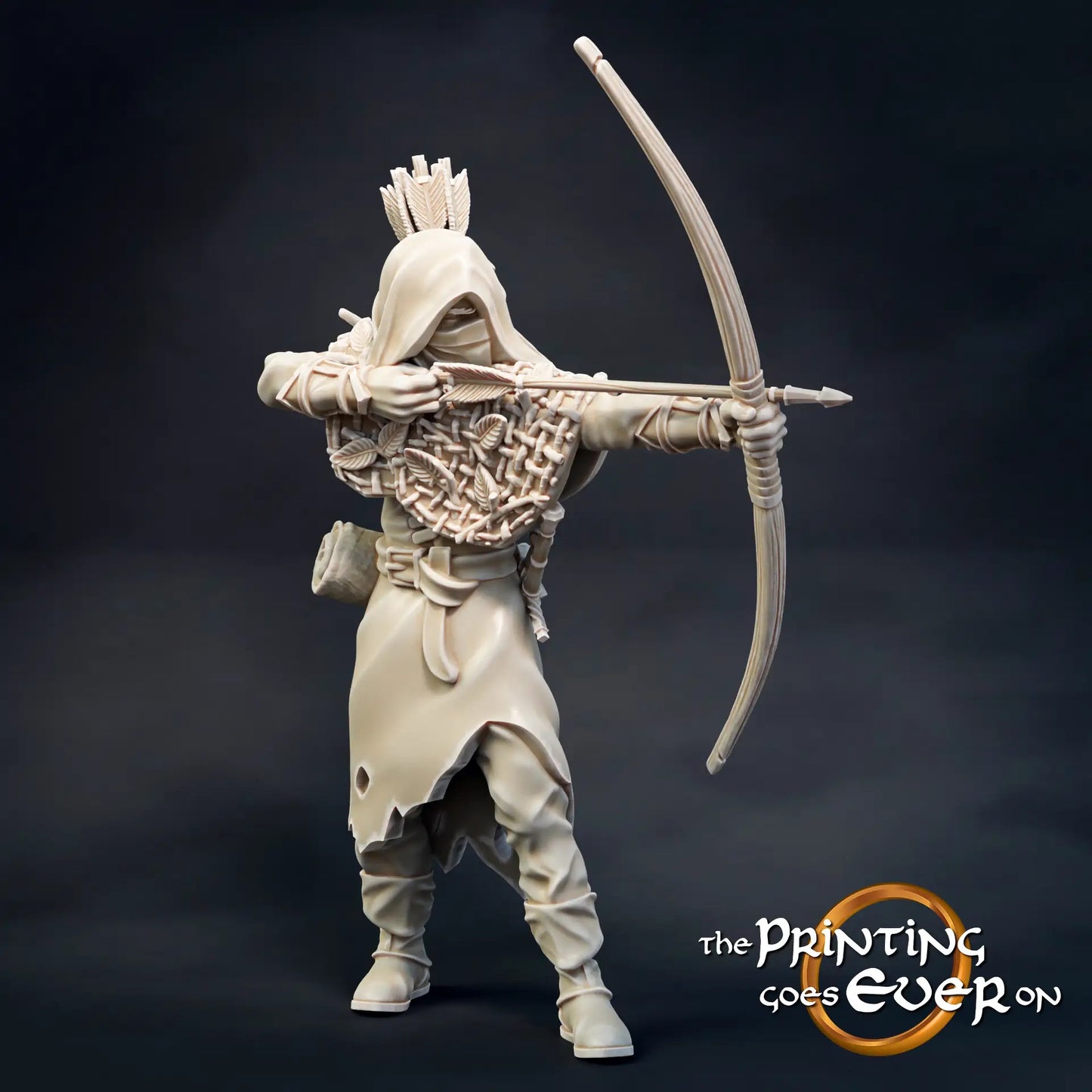 Photo du produit Tabletop 28mm The Printing Goes Ever On (TPGEO) 0 : Ranger du Nord : Ranger des terres forestières avec épée, lance et arc