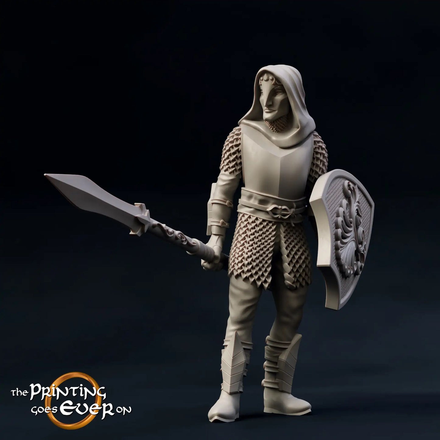 Photo de produit Tabletop 28mm The Printing Goes Ever On (TPGEO) 0 : Elfes des forêts : Courageux guerriers avec lance, épée et arc