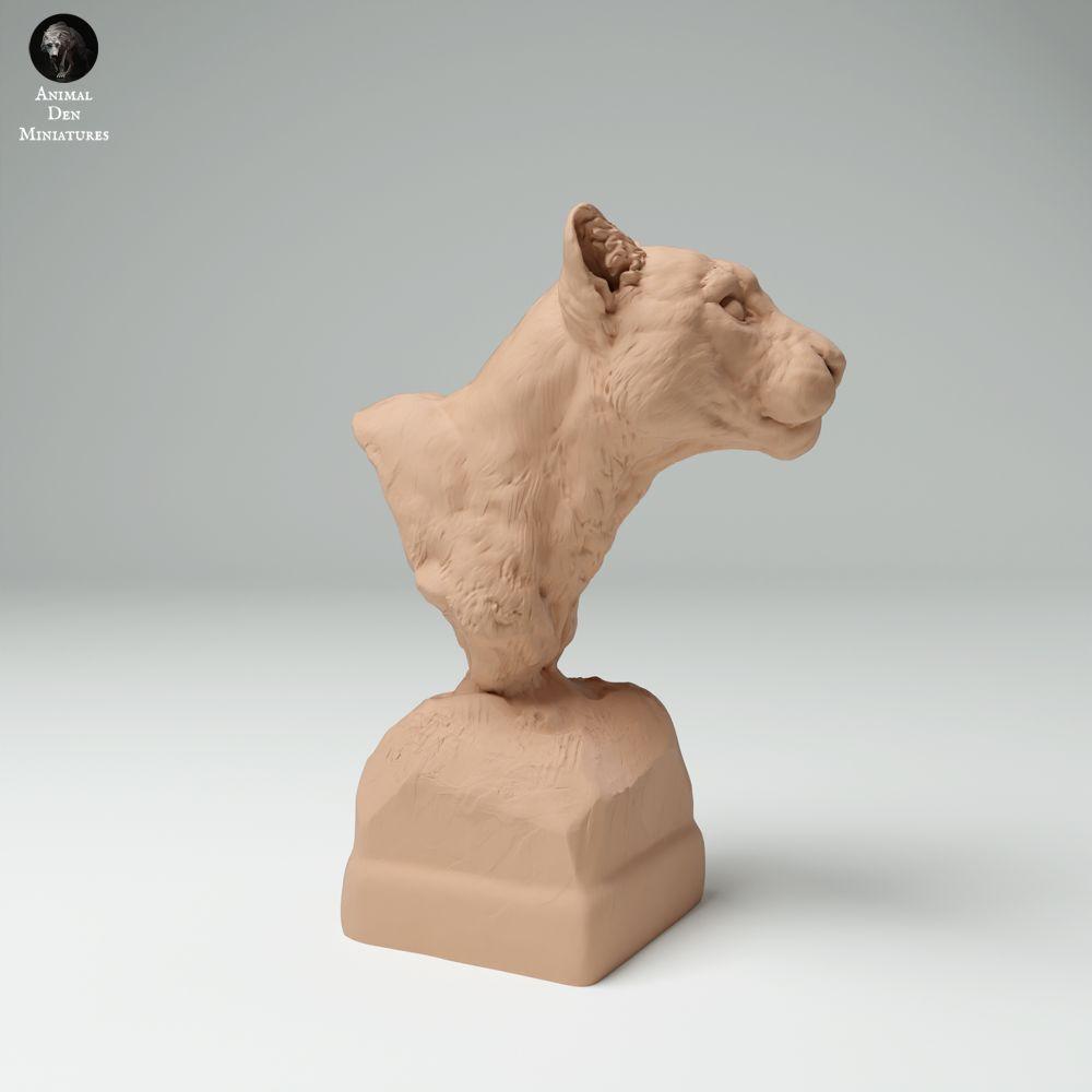 Photo produit 0 : figurine animale sauvage : panthère nébuleuse - buste (25_02_05)