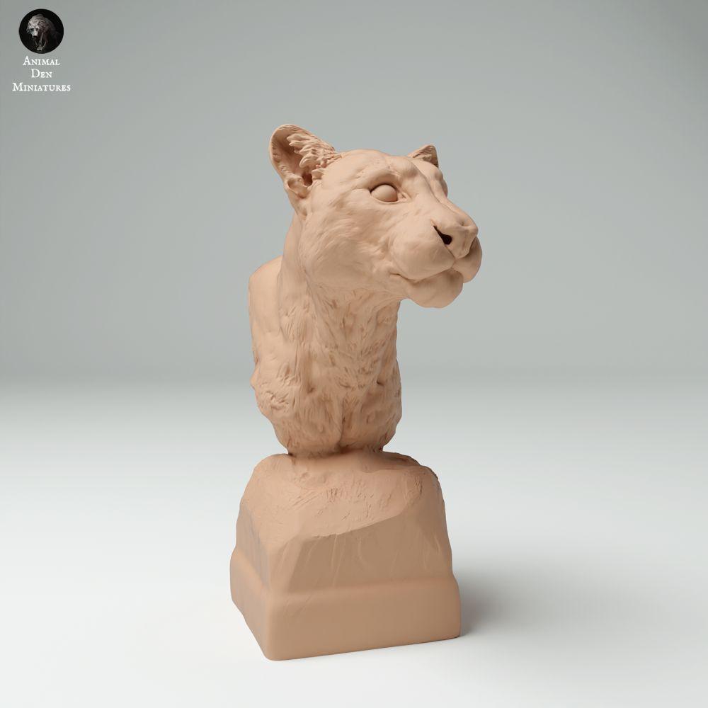 Photo produit 1 : Figurine d’animal sauvage : panthère nébuleuse - buste (25_02_05)