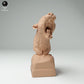 Photo produit 1 : figurine animale sauvage : buste de panthère nébuleuse - bâillant (25_02_09)