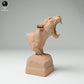 Photo produit 2 : figurine animalière : buste de panthère nébuleuse - bâillant (25_02_09)