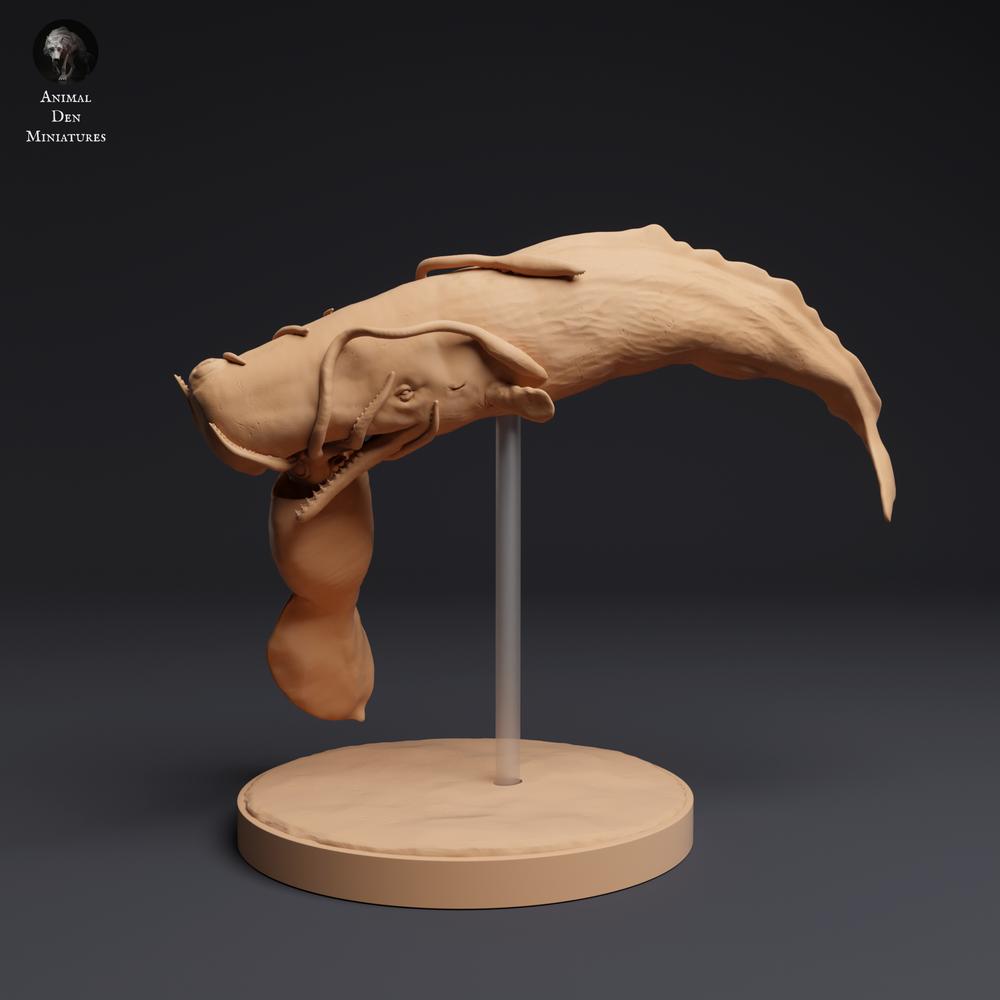 Photo produit figurine animale Animal Den Miniatures 0 : figurine animale marine : calmar colossal combattant un cachalot (25_04_09)