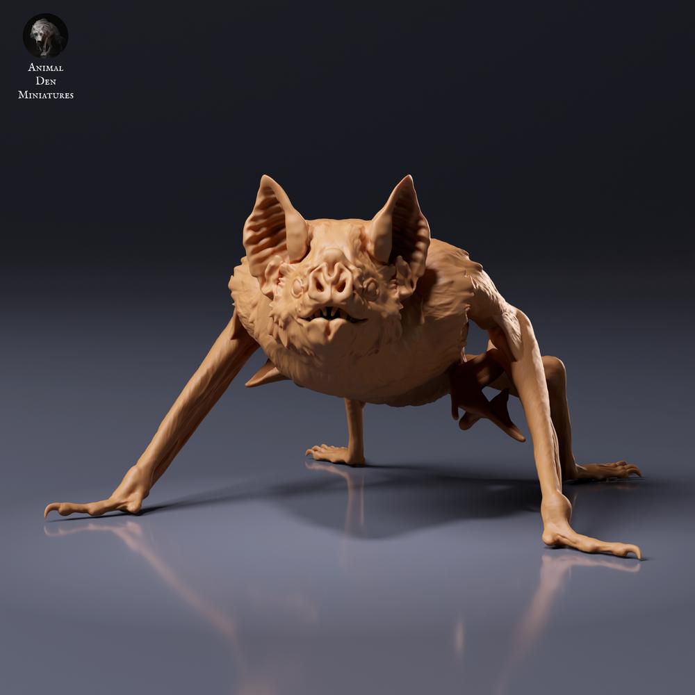 Photo du produit figurine animale Animal Den Miniatures 6 : figurine de chauve-souris : vampire commun accroupi (26_10_04)
