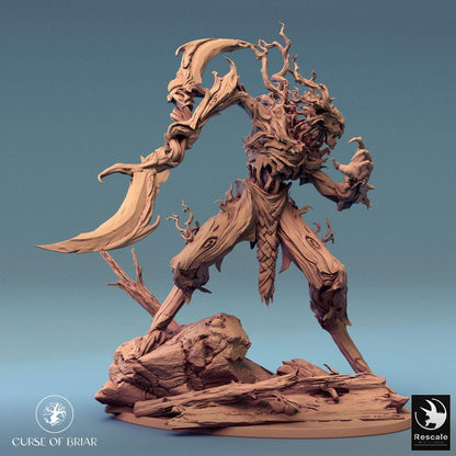 Photo de produit Tabletop 28mm Lord of the Print (LotP) 0 : Miniature Tabletop : Gardien des Épines Monstre de la Forêt, Golem de Racine avec bras en lames de branche (24_07_C3)