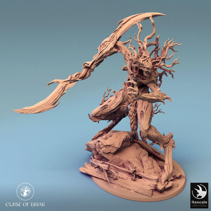 Photo de produit Tabletop 28mm Lord of the Print (LotP) 0 : Miniature Tabletop : Gardien des épines Monstre forestier, Golem racinaire avec bras en forme de branche (24_07_C3)