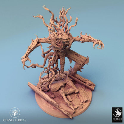 Photo de produit Tabletop 28mm Lord of the Print (LotP) 0 : Figurine Tabletop : Esprit de la forêt Colosse des épines - créature végétale enragée, golem de la nature, monstre de liane, monstre boss (24_07_C5)