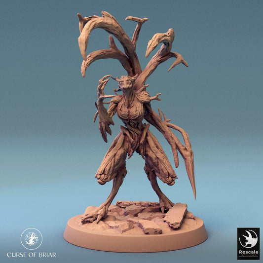 Photo de produit Tabletop 28mm Lord of the Print (LotP) 0 : Miniature Tabletop : Gardien des bois, Colosse épineux, Chasseur Woodfey (24_07_A5)