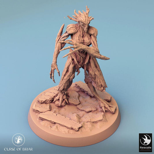 Photo de produit Tabletop 28mm Lord of the Print (LotP) 0 : Miniature Tabletop : Woodfey Gardien de la Forêt, Golem de Bois, Créature Arbre (24_07_A14)