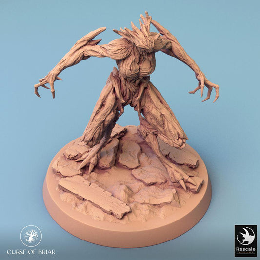 Photo de produit Tabletop 28mm Lord of the Print (LotP) 0 : Miniature Tabletop : Golem des bois, Élémentaire de bois, Créature-arbre - Gardien des épines, Esprit de la nature (24_07_A20)