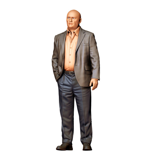 Figur debout : homme d’affaires en costume (réf. n° 508) - représentation en couleurs du designer