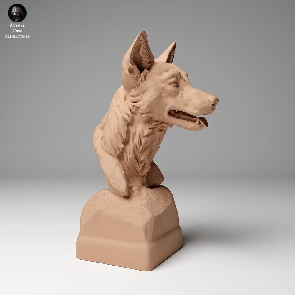 Photo de produit figurine animale Animal Den Miniatures 0 : animal sauvage : Dingo - buste (24_06_06)