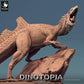 Image du produit Tabletop 28mm Lord of the Print (LotP) 0 : Miniature Tabletop : Concavenator - dinosaure prédateur à crête rugissante, bête lézard, boss ennemi (24_06_C5)