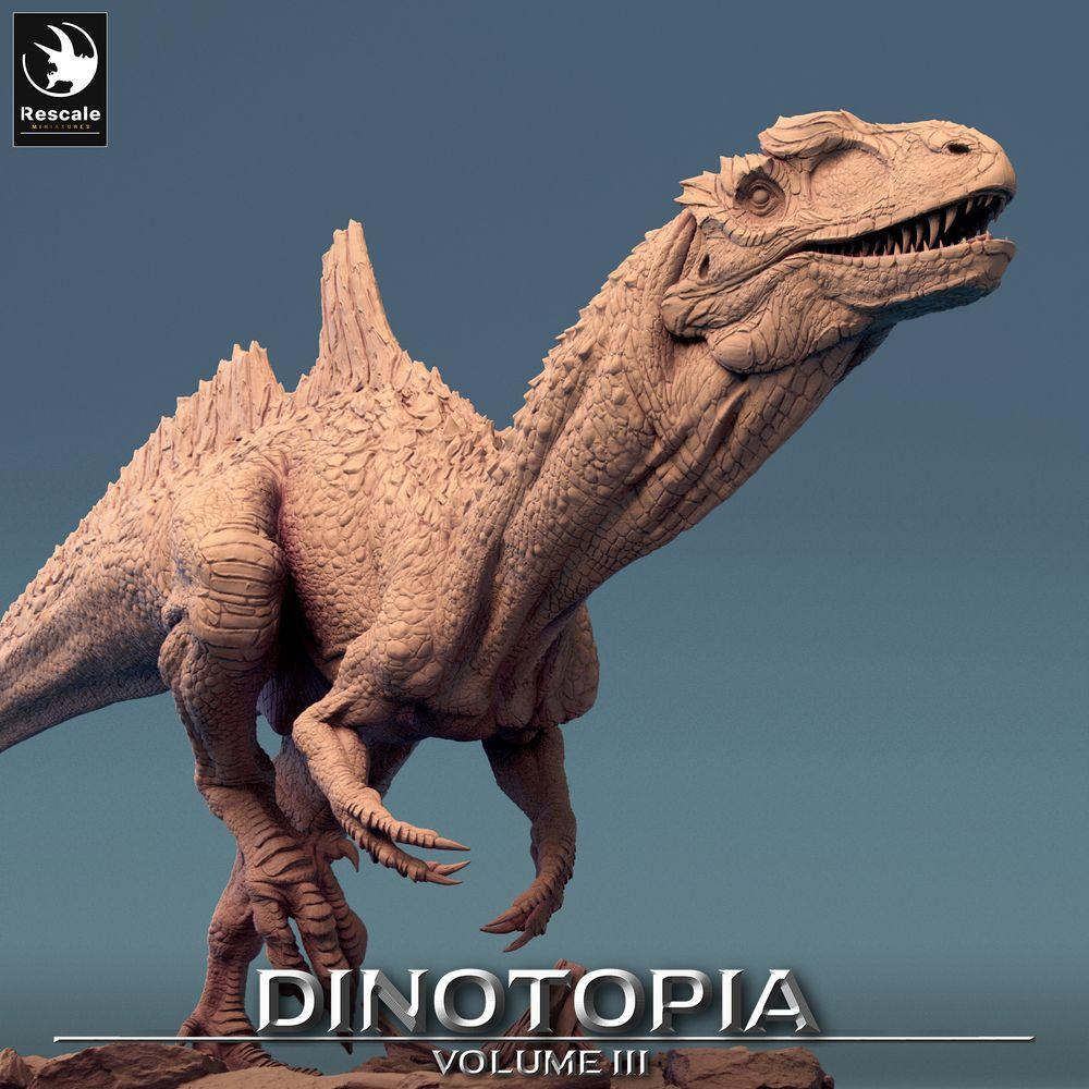 Produktfoto Tabletop 28mm Lord of the Print (LotP) 0: Tabletop Miniatur: Concavenator Raubsaurier, Raptor-Bestie, Urzeit-Monster im Sturmangriff (24_06_C7)