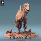 Photo de produit Tabletop 28mm Lord of the Print (LotP) 0 : Miniature Tabletop : Concavenator Raubsaurier - Figur de Raptor en attaque, Miniature de dinosaure, Monstre de Wargaming (24_06_C9)