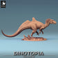 Photo de produit Tabletop 28mm Lord of the Print (LotP) 0 : Miniature Tabletop : Concavenator Raubsaurier - Figur de Raptor en attaque, Miniature de dinosaure, Monstre de Wargaming (24_06_C9)